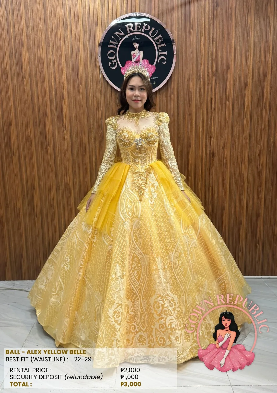 Ball Gowns: Yellow / Gold 309